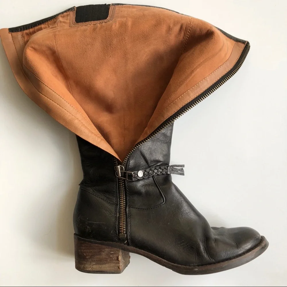 || LUCKY BRAND || KNEE HIGH ALL LEATHER BOOTS